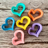 Korean heart matte Egg medium Candy color Hair Claw clips catcher
