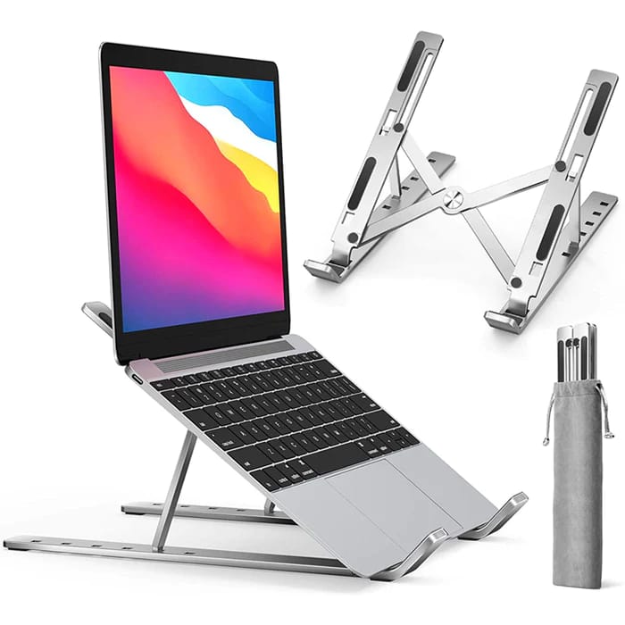 Premium Adjustable Aluminum Laptop Stand Work Smarter. Sit Better. Stay Comfortable.
